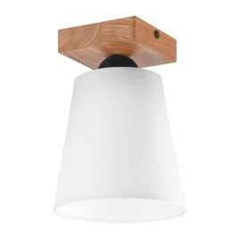 Ceiling lamp Lamkur LULA 1 E27 oak white 47577