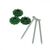 Nail with decorative cap Tech-Krep 80 pcs green