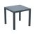 Table dark gray Orlando 75x80 cm