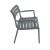Armchair-sofa dark gray Paris Lounge 75x70x116 cm