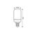 Lamp Rabalux LED E14 2W 4000K T20 h60 Filament 79030