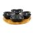 Serving set Ambition Natural 5pcs black