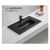 Furniture washbasin Pate 9080MMB Matt black