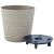 Pot plastic Aleana Fusion with insert low d16*14.5cm. cocoa