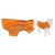 Dog raincoat Flamingo POMI orange 35cm