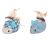 Toy mouse Flamingo 7,5cm blue