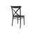 Chair black Cross 87x51x44 cm