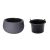 Flower pot plastic  FORM PLASTIC Mika anthracite 12,9 L