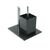 Rack with toilet paper holder and brush MSV Sydney Black