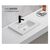 Furniture washbasin Pate 9060M Glossy white