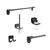 Bathroom accessories set Alto