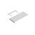 Shelf with hidden fastening white Domax VELANO 65080 595x235 mm