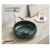 Washbasin Pate Round 113MDG Glossy Dark green