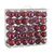 Christmas toys burgundy fuchsia 60 pcs 7 cm