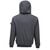 Work hooded sweater with zipper Portwest KS32ZOR L grey