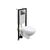 Toilet installation kit with push button Cersanit 64229 PARVA