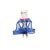 Harness Flamingo STEP&GO BENTO BLUE L 42-46cm