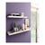 Shelf with hidden fastening white gloss Domax VELANO FSG 65080 595x235 mm