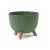 Flower pot Lamela Bowl ROMA ECO wood 400 jumper 21l green