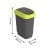 Trash can Rotho 10L TWIST yellow-black