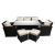 Garden furniture set table 2 armchairs 2 poufs sofa