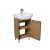 Bathroom furniture with washbasin Dacota Craft 50 wood Solo 50 cm