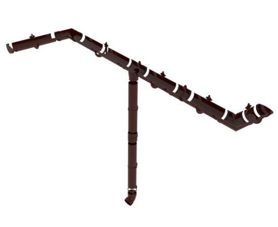 საცობი ღარის მარცხენა Giza 120 მმ ყავისფერი (10.120.05.002)