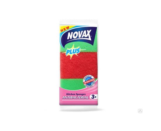 სამზარეულოს ღრუბელი ანტიბაქტერიული Novax 3ც