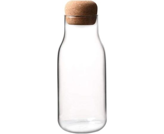Glass bottle DONGFANG with bamboo stopper 850ml AL-MH-15