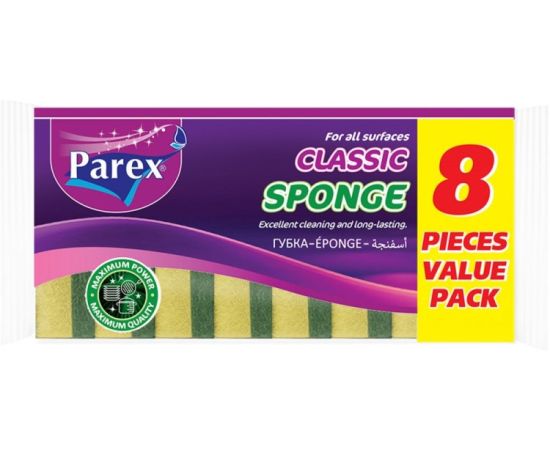 სამზარეულოს ღრუბელი Parex Classic 8 ც