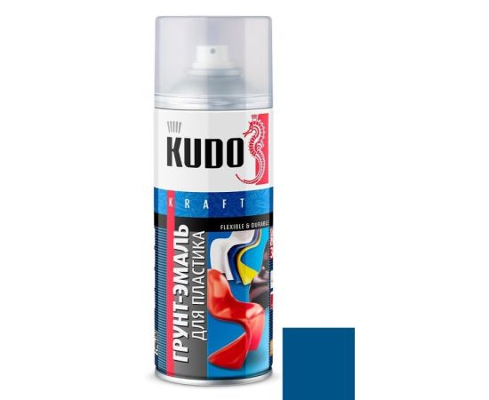Грунт-эмаль для пластика Kudo KU-6009 520 мл синий