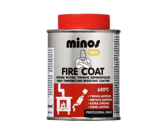 საღებავი Evochem Minos Tech Fire Coat 650°C ვერცხლისფერი 200 მლ