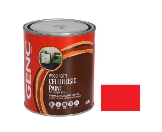 Paint nitro Genc red 3205 750 ml
