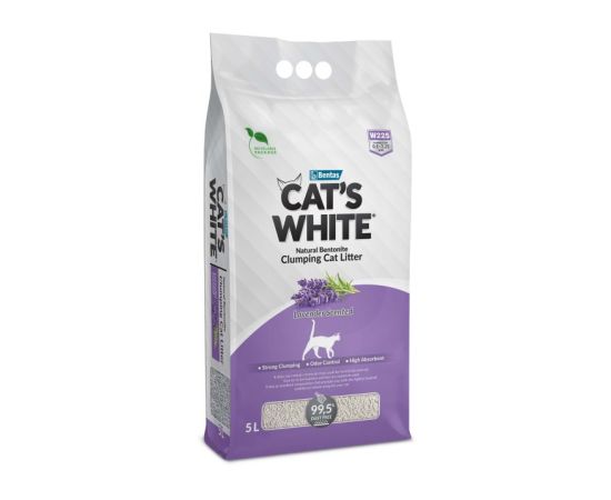 კატის ქვიშა ლავანდის არომატით  Cat's White 5ლ W225