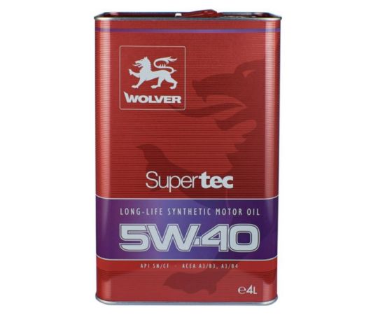 ზეთი ძრავის Wolver Supertec SAE 5W-40 4 ლ