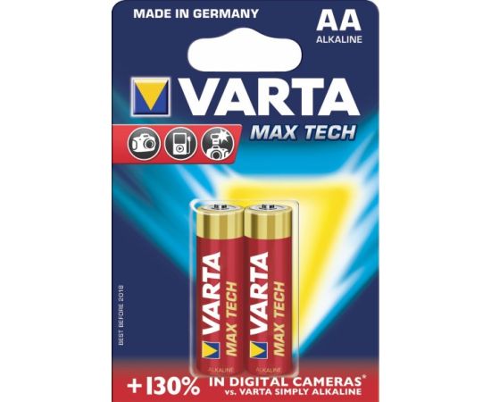 ელემენტი VARTA Alkaline Max Tech AA 1.5 V 2 ც