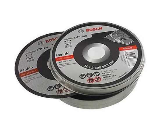 საჭერელი დისკი Bosch Cutting disc Standard for Inox 115x1x22.23mm, S