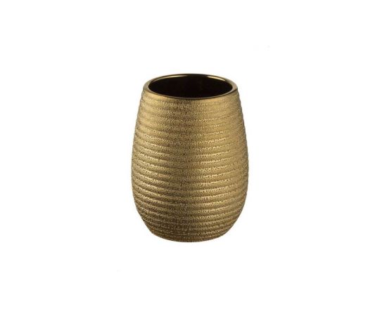 Cup for toothbrushes Bisk GOLD 06303