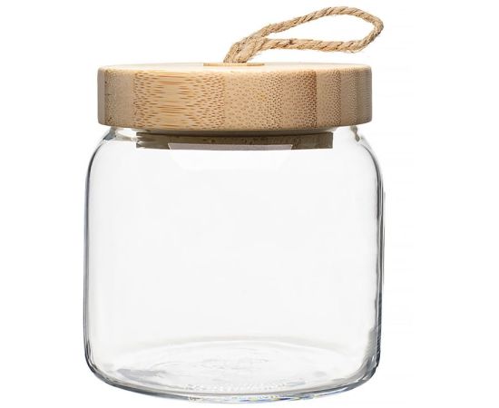 Jar with a bamboo lid 943573 575 ml