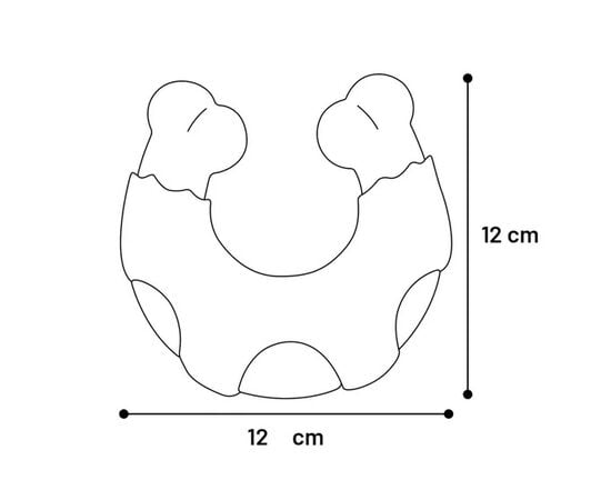 Toy bone Flamingo with chicken flavor HORSESHOE 12cm