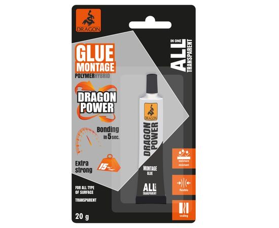 Glue hybrid Dragon DKHP020BI/BL/INT1 20 g white