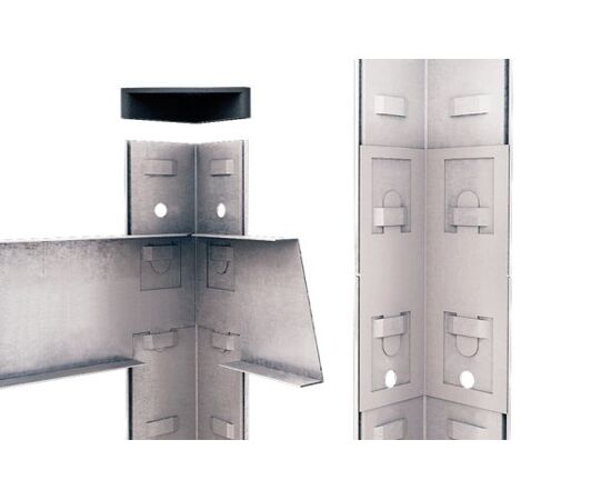 Metallic shelvings with DCP 1800х910х460мм, 200kg/shelf