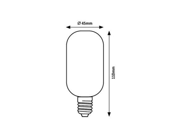 ნათურა Rabalux LED Е27 4W 4000K T45 h110 Filament 79006