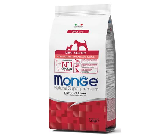 Dry dog food for puppies chicken meat Monge 1.5 kg