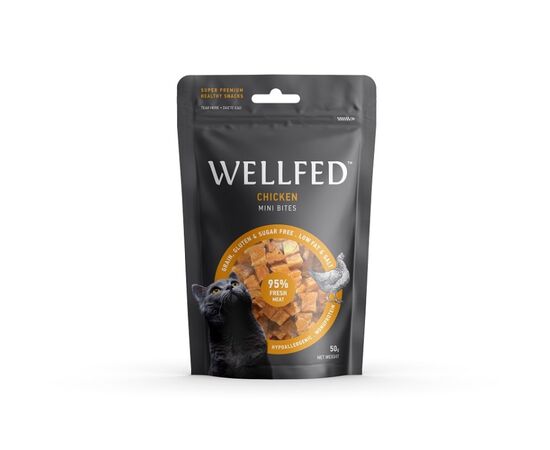 Лакомство для кошек Pet Interest Wellfed Mini Chicken Bites курица 50 г