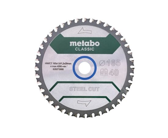 Saw blade for metal Metabo Z40 FZFA/FZFA 165x20 mm (628273000)