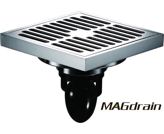 Drain  MAGdrain 100*100, Chrome, Brass FC13Q5-G