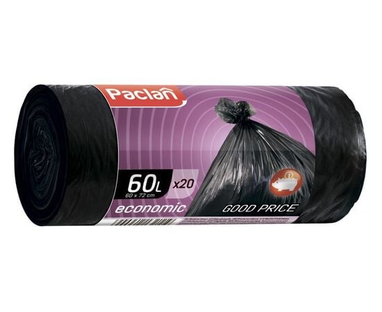 Garbage packages Paclan Econom 60l/20pcs 60x72см