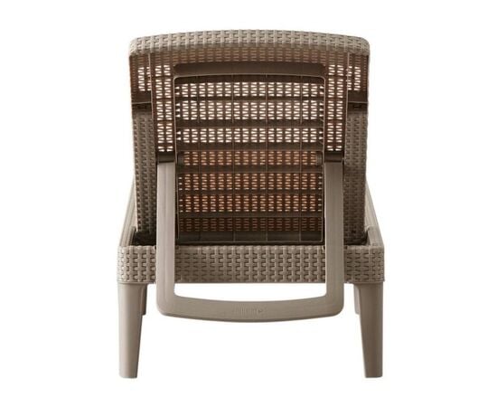 Sun lounger Allibert Jaipur 187x58x29 cappuccino