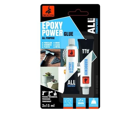 Glue epoxy universal Dragon DAP015 2х15 ml